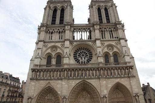 Notre Dame Facade Front View