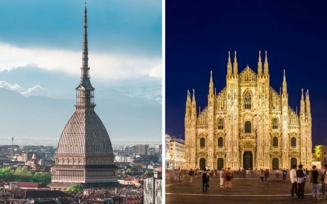 Milan to Turin Day Trip & Milan Night Tour City Wonders