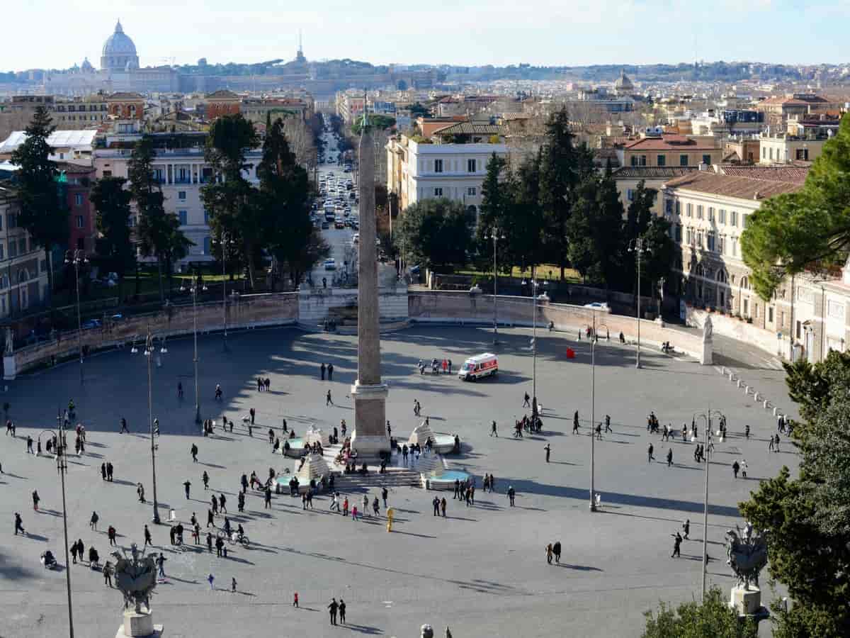 Piazza Del Popolo from above
