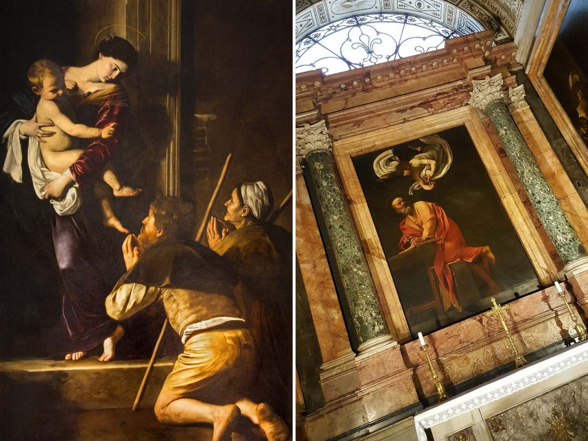 Madonna di Loreto and The Inspiration of St Matthew