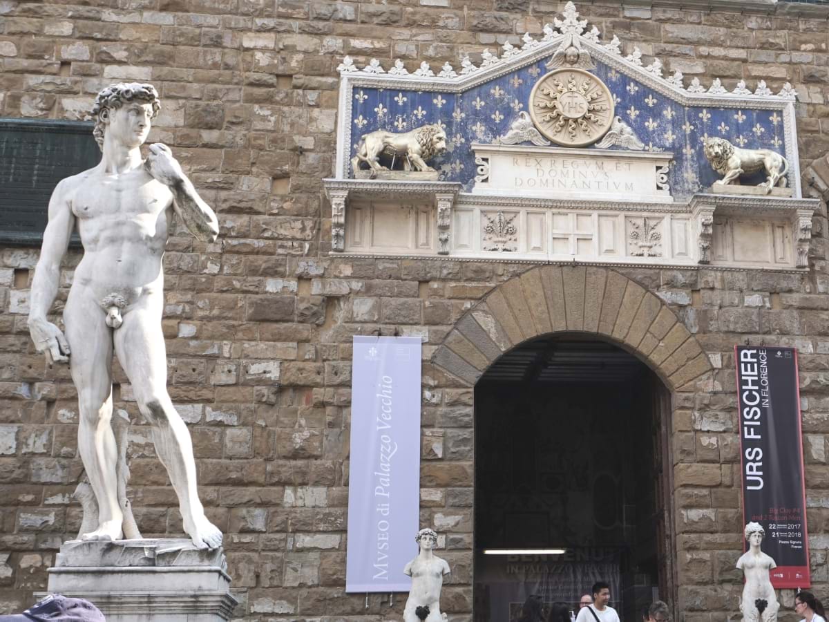 Replica of the Statue of David in Piazza Signoria Florence