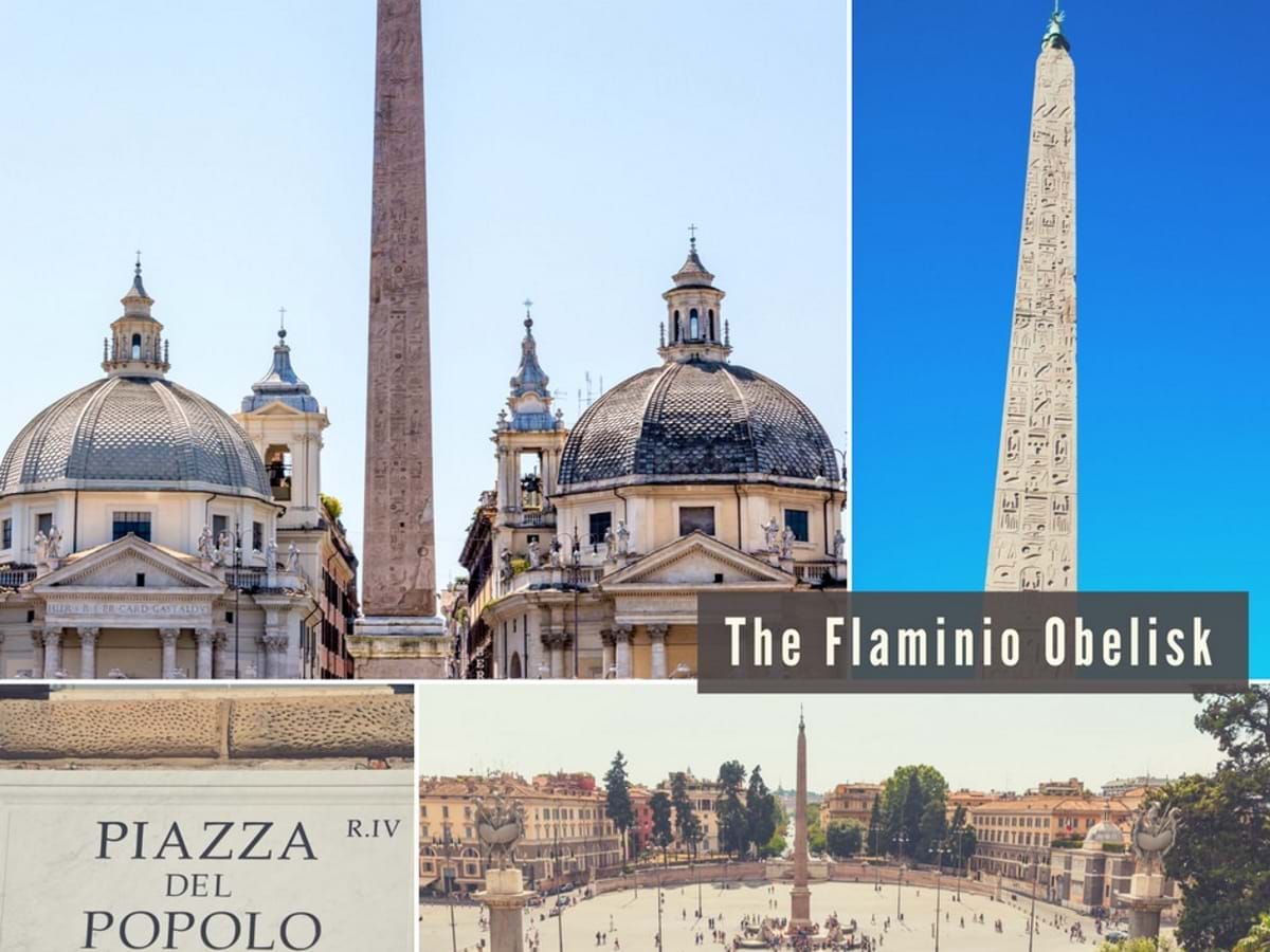 The Flaminio Obelisk in Piazza del Popolo, Rome