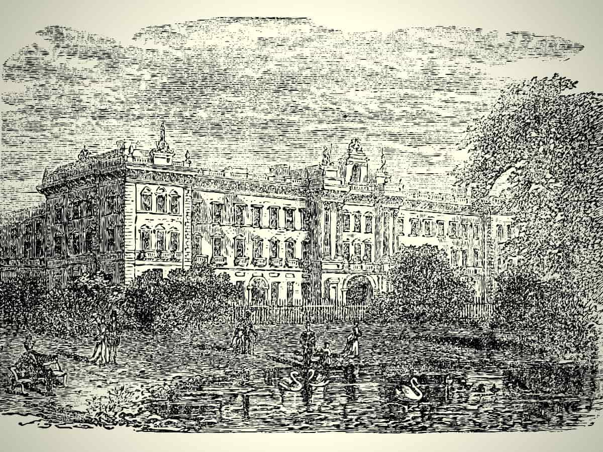 Букингемский дворец гравюра
