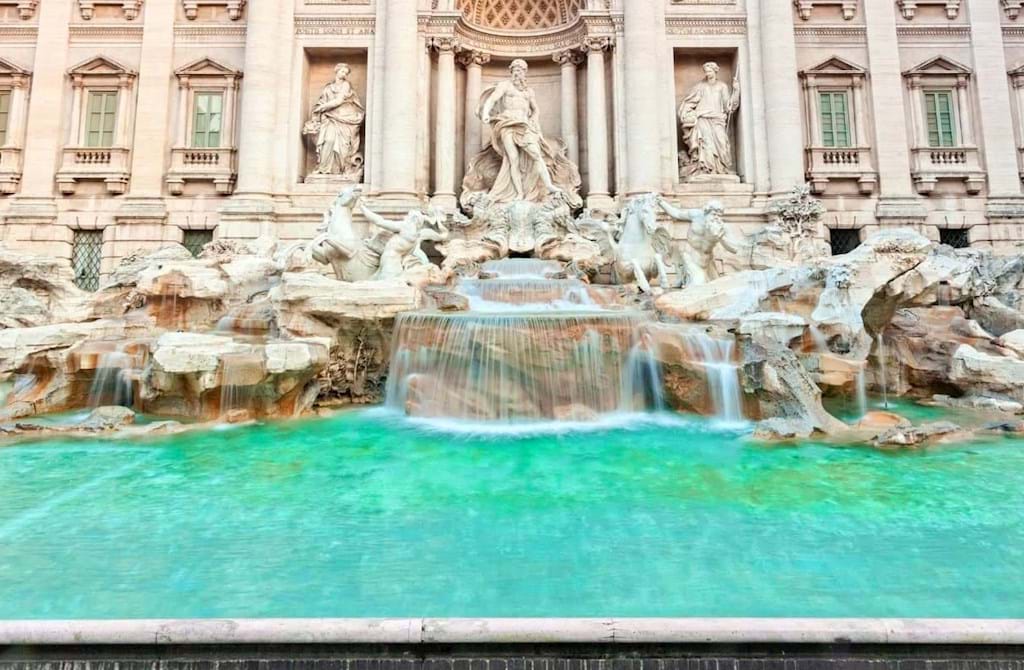 Theres a river that flows from the fountain of god Trevi Fountain Facts City Wonders
