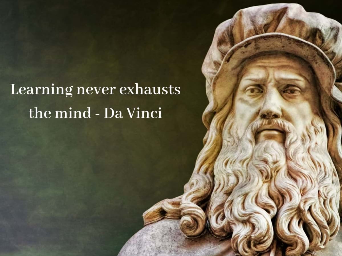 leonardo learning quote