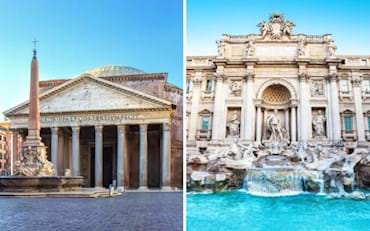 pantheon trevi colosseum underground