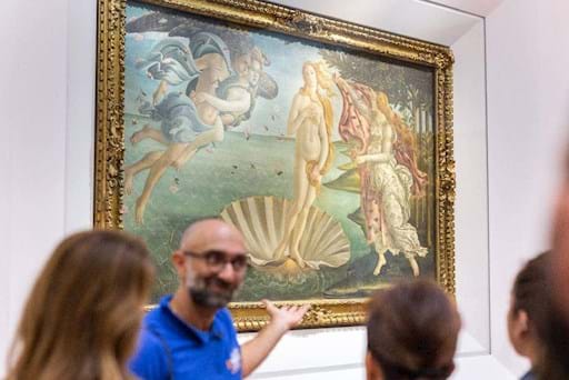 The Birth of Venus Painting in the Uffizi Gallery 