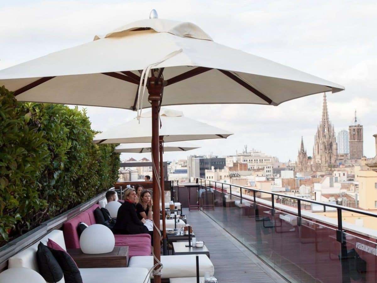 rooftop view of Barcelona