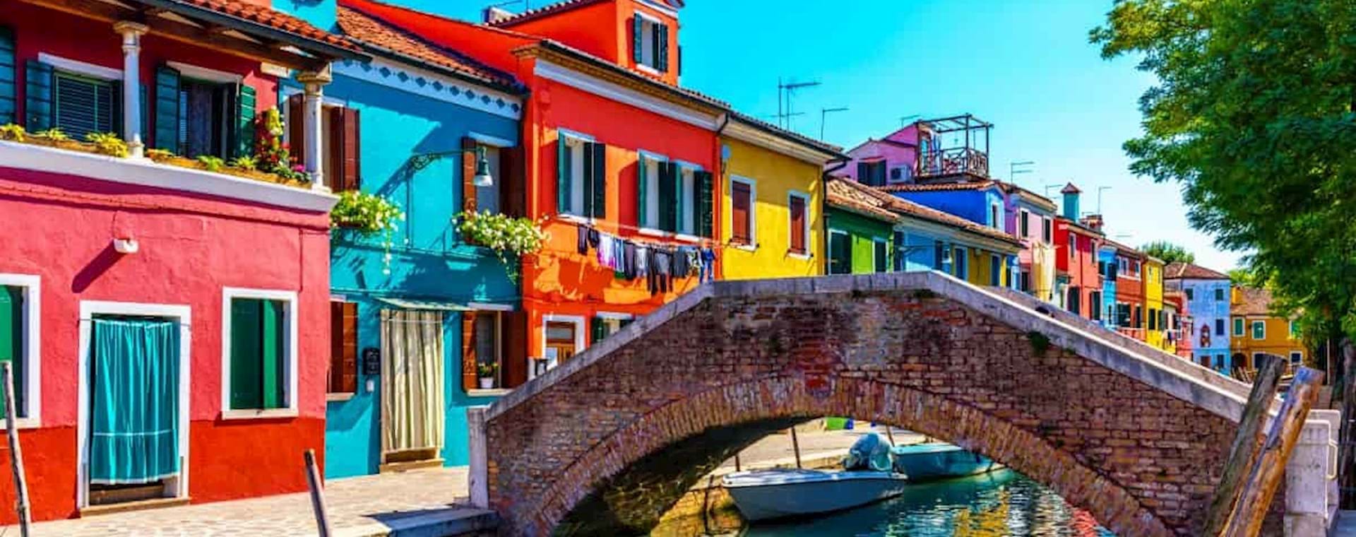 stunning view of Burano's canal