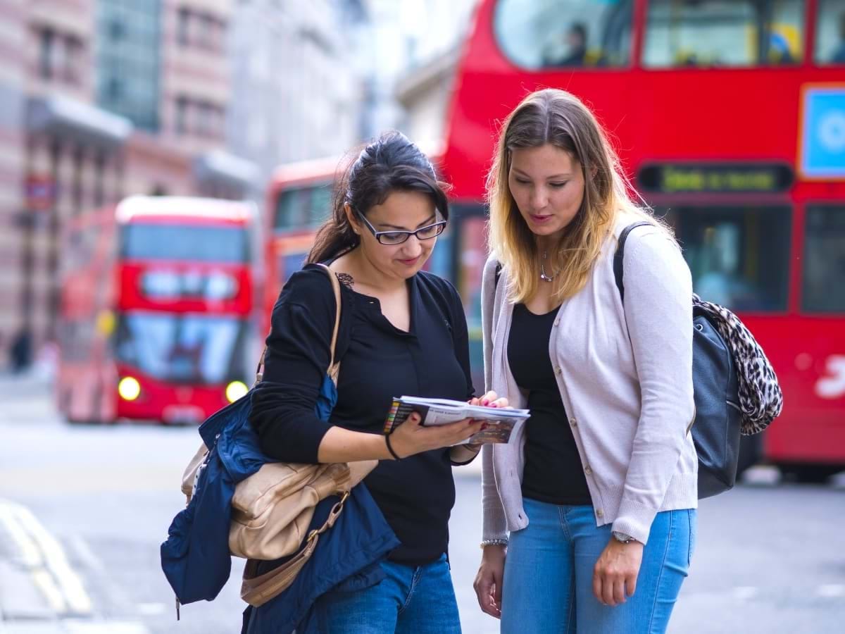 tourists in london