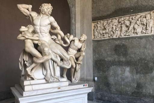 Stunning Statue inside the Vatican Museums
