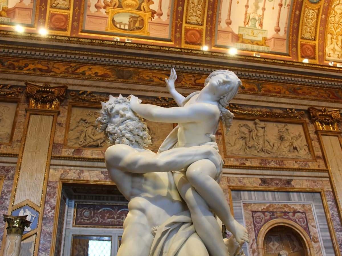 Famous sculpture in the Borghese Gallery