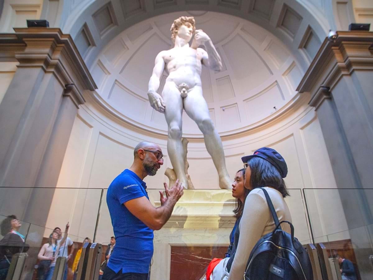 Michelangelo's David at the Accademia in Florence