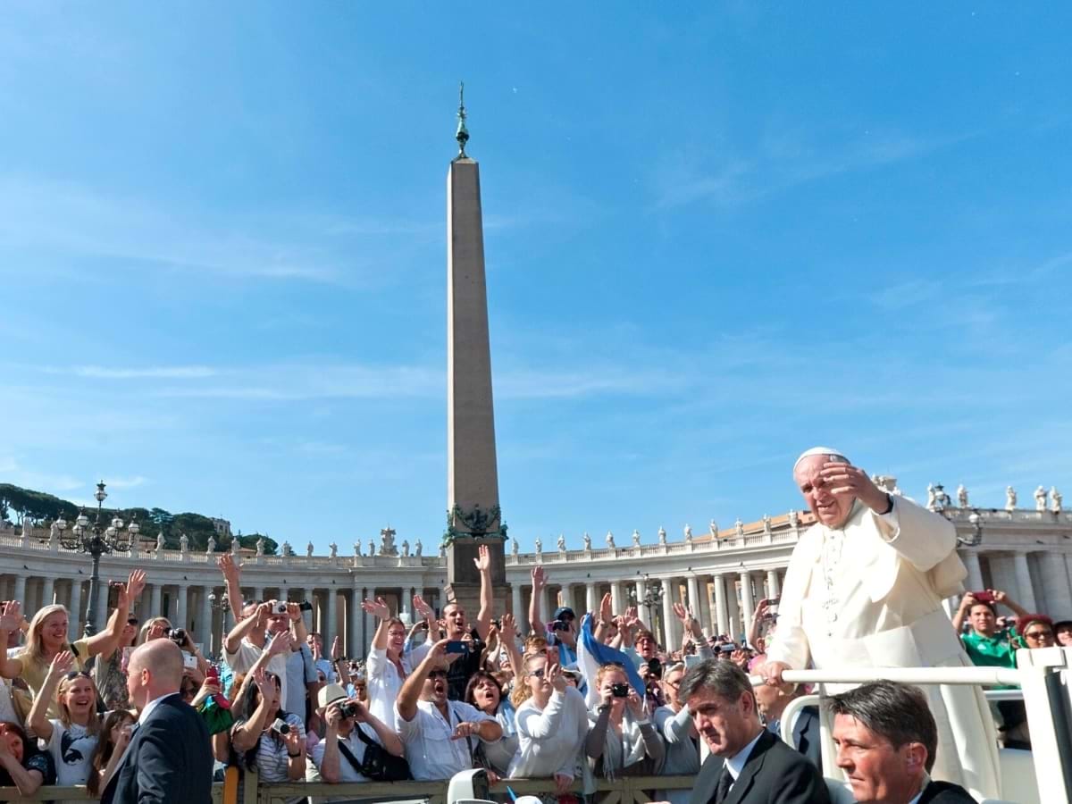 Audience with Pope Francis in the St. Peter's Square