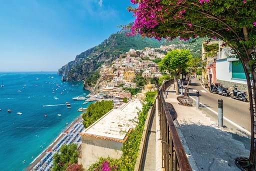 Beautiful landsacape with view of Positano