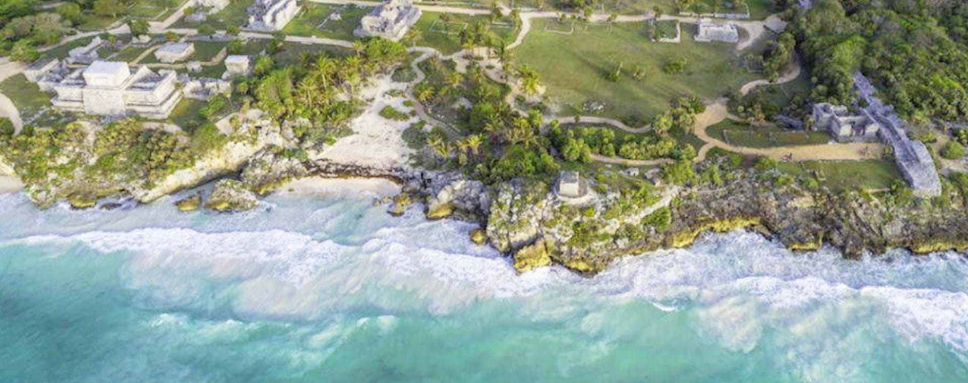 Areal view of Tulum