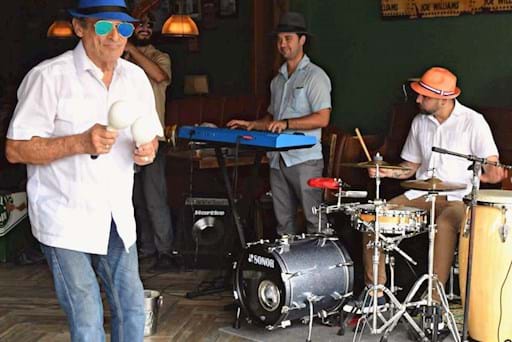 Cuban band performing traditional Cuban Music in Little Havana, Miami