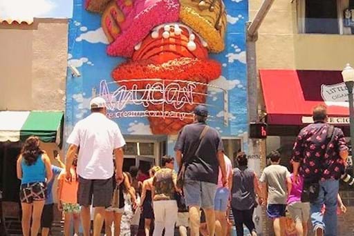 Famous ice cream shop called Azucar in Little Havana, Miami