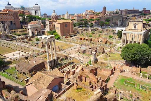 View of the Roman Forum from the Palatine Hill