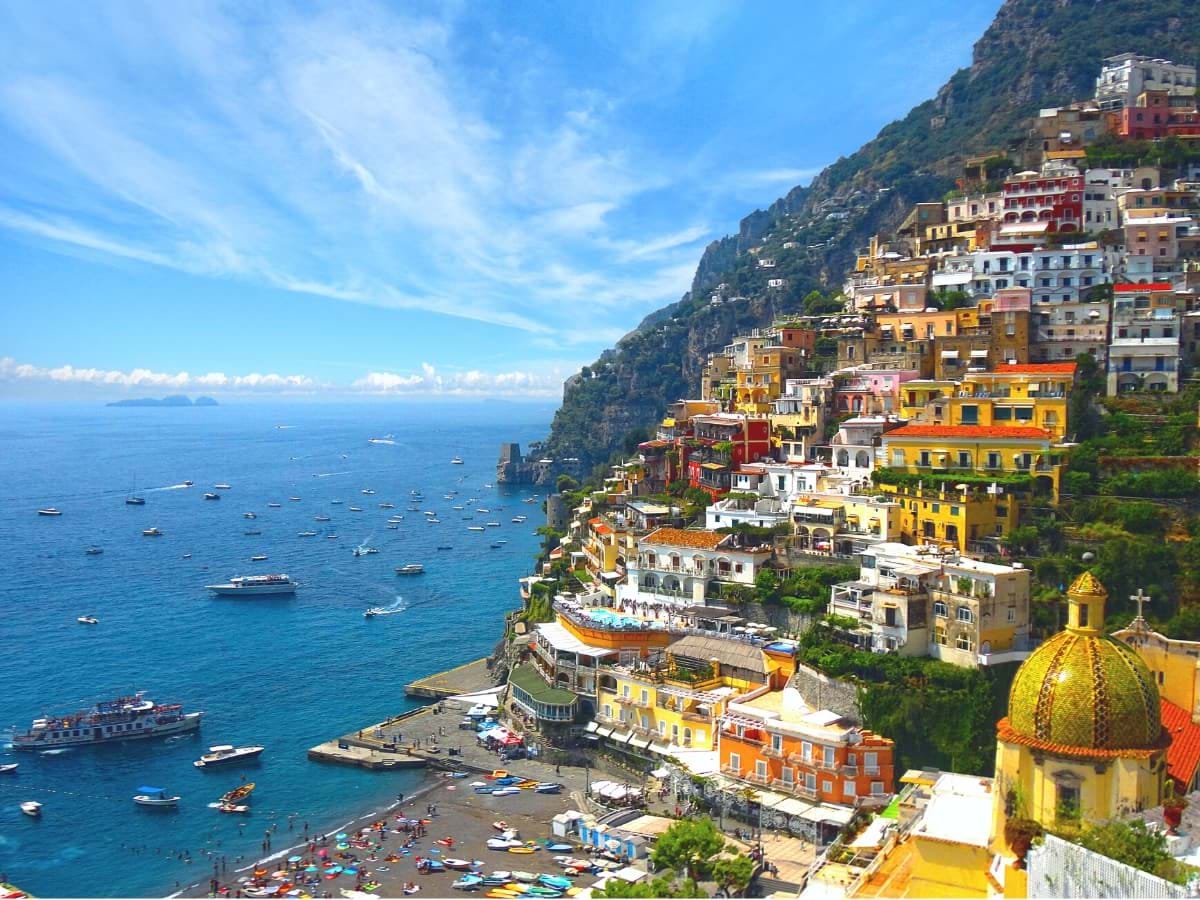 The Coast of Positano in Italy
